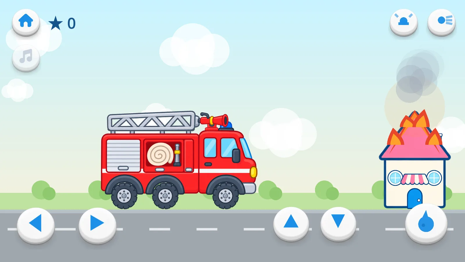 « Les pompiers » : on lève l'échelle et on éteint le feu